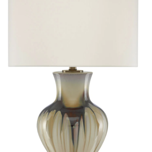 Cream/Brown Table Lamp